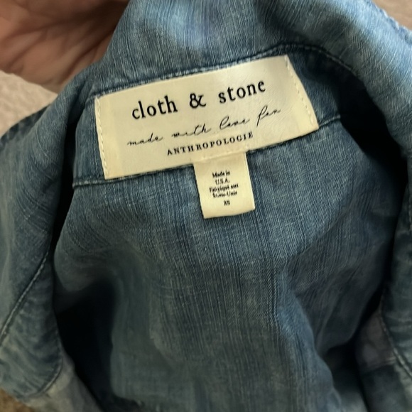 “Cloth & Stone- Made with love for Anthropologie Button Down size XS” - Picture 6 of 6